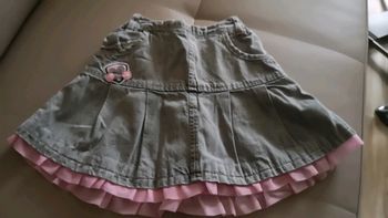 Jupe jean grise doublé