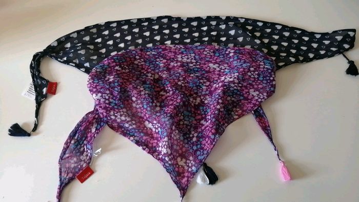 Lot de 2 foulards fille