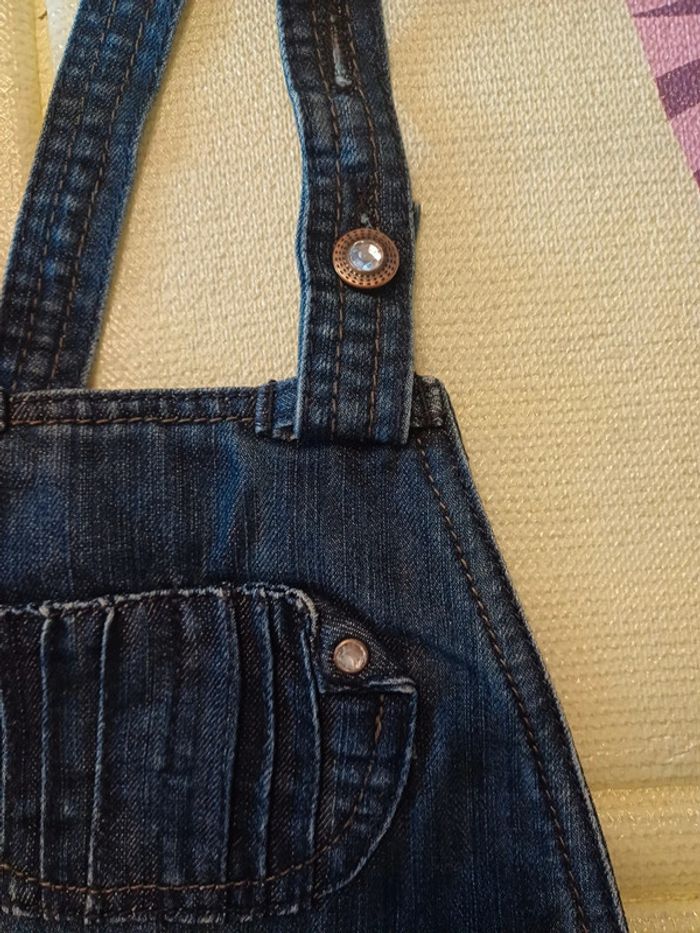 Robe salopette jeans 4 ans - photo numéro 2