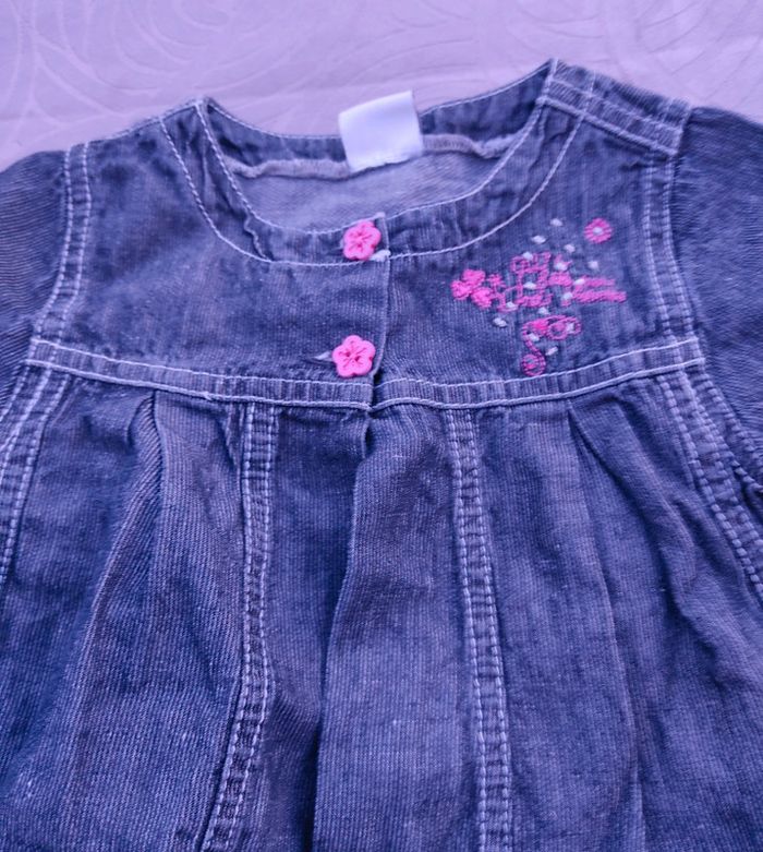 Lot de 2 blouses manches longues 9 mois - photo numéro 7