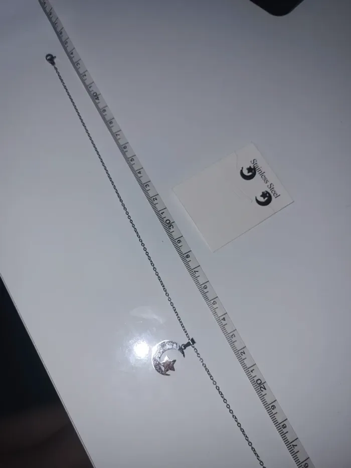 Ensemble chaîne pendentif + boucle d'oreille - photo numéro 2