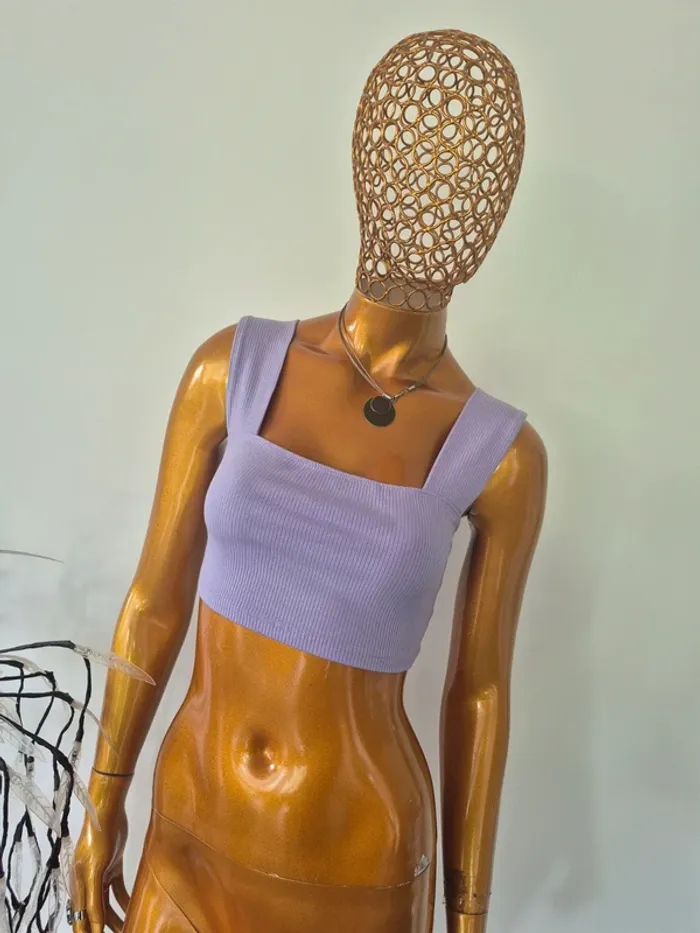 Top Court Lila Femme Taille S/36