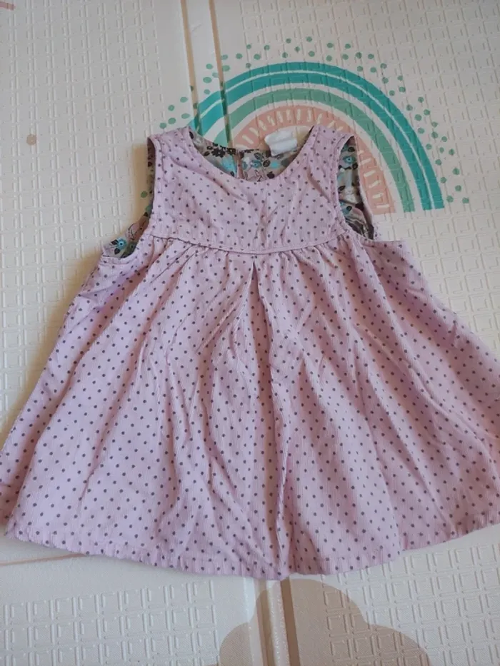 Jolie robe velours et pois