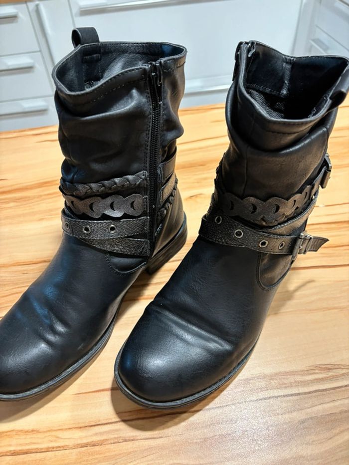 Bottines noir femme - photo numéro 2