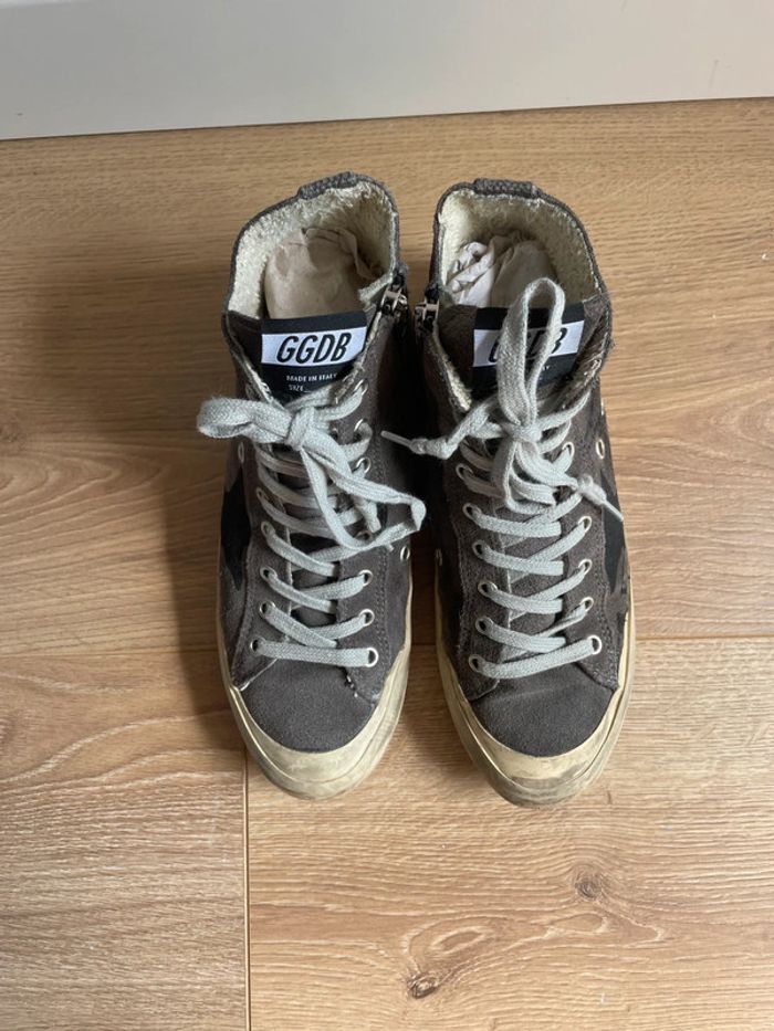 Baskets montantes grises Golden Goose - photo numéro 2