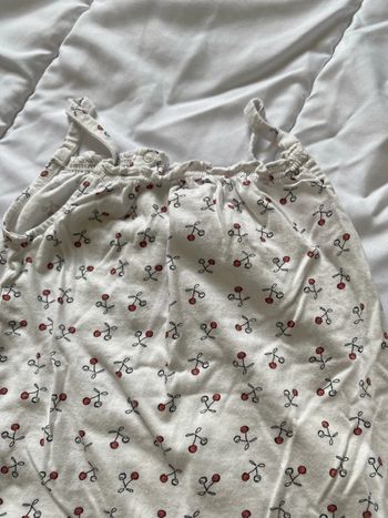 Combishort cerise taille 2 ans