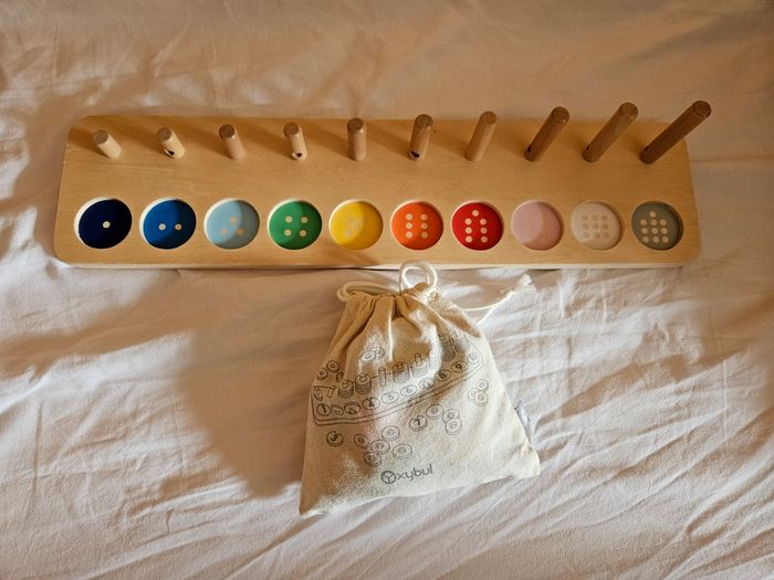 Jeu découverte couleurs et chiffres en bois Oxybul