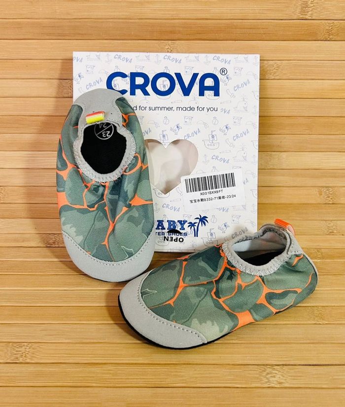 Chaussure aquatique orange et verte 23/24