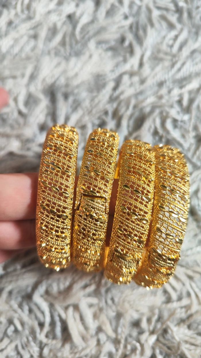 Bracelet doré acier inoxydable - photo numéro 10
