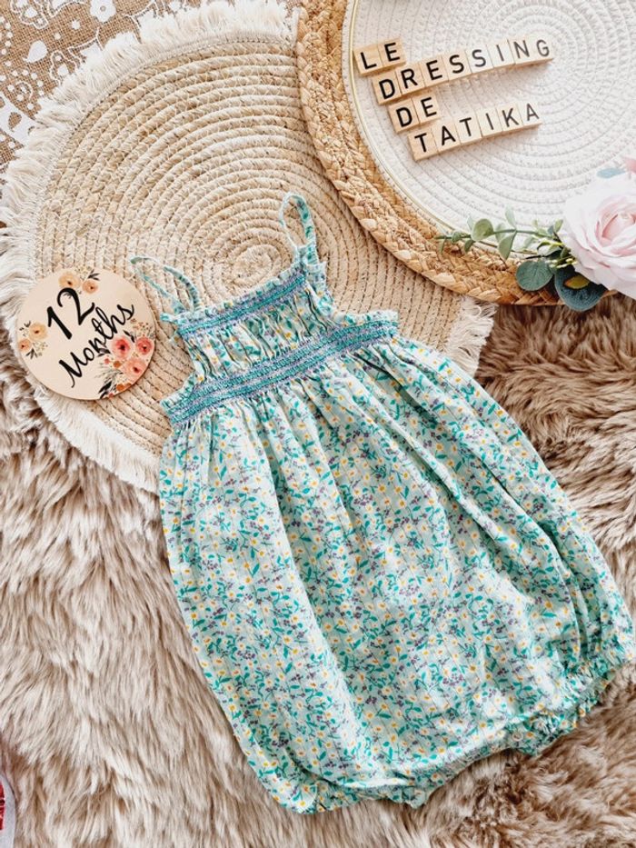 Barboteuse fleuris 12mois bébé fille