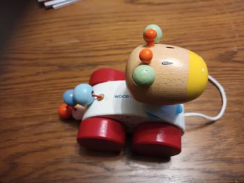 Girafe en bois a tirer