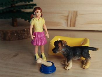Schleich Fillette et son chiot Figurine Animal domestique