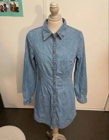 ASOS DESIGN - Robe chemise en jean - Taille 36 (UK 8) - Bleu denim