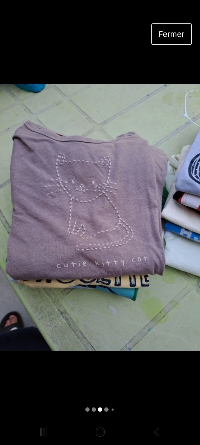 Lot tee shirt manche courte