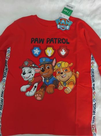 Tee-shirt manches longues paw patrol, 8 ans