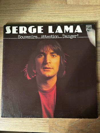 Vinyle 33 tours-Serge Lama-Souvenirs Attention Danger