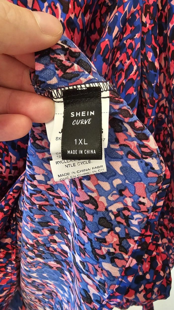Blouse multicolore Shein 1XL neuve - photo numéro 3