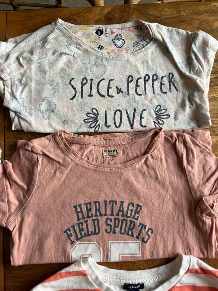 Lot de 12 tshirts MC fille 5 ans - photo numéro 6