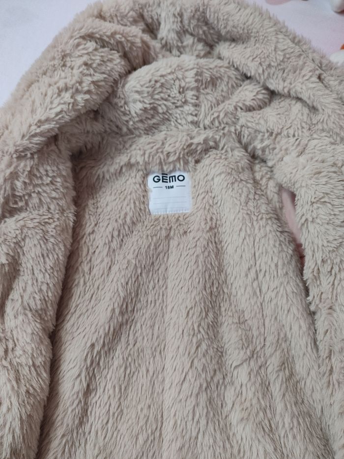 Manteau chaud avec fourrure à l'intérieur - Rose pâle - 18 mois -  Proche du neuf - Gémo - photo numéro 5