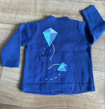 Gilet bleu garçon 12 mois