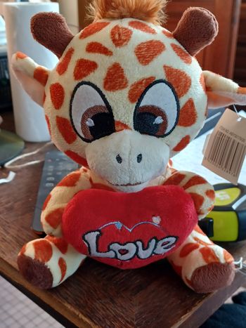 Peluche  girafe love