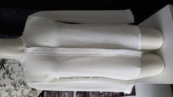 Chemisier Mango blanc/écru