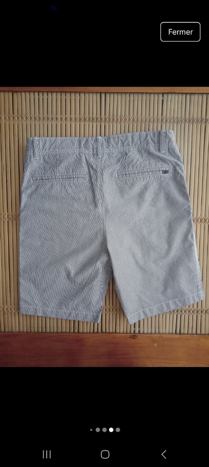 Short bleu et blanc rayé - photo numéro 2