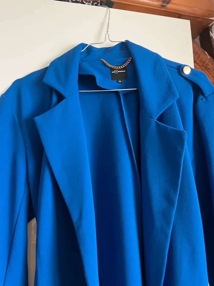 Trench bleu électrique - photo numéro 2