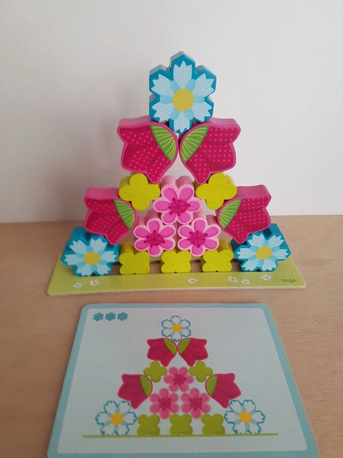Haba jeu d'encastrement en bois fleurs magiques - photo numéro 14