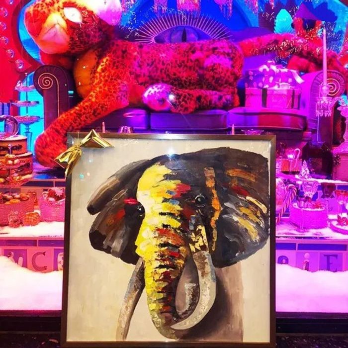 Tableaux peints à la main avec cadre et protection en plexiglass - photo numéro 2