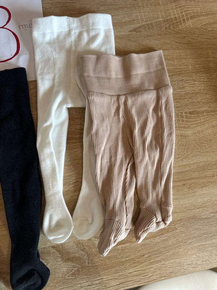 Lot de 4 collants bébé fille - photo numéro 2