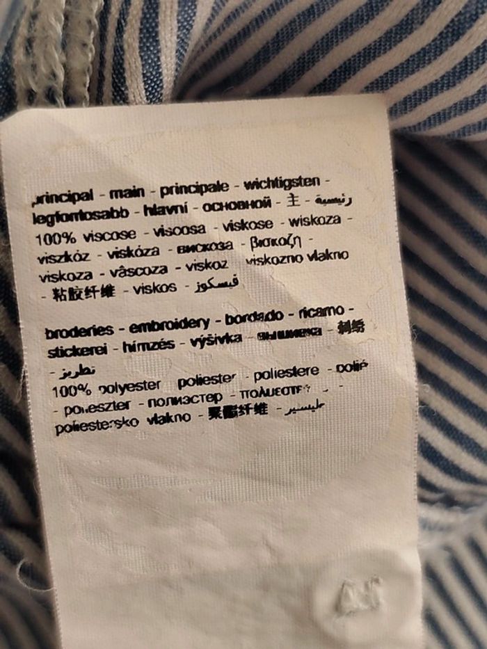Chemise à rayures brodée T 42 Promod - photo numéro 10