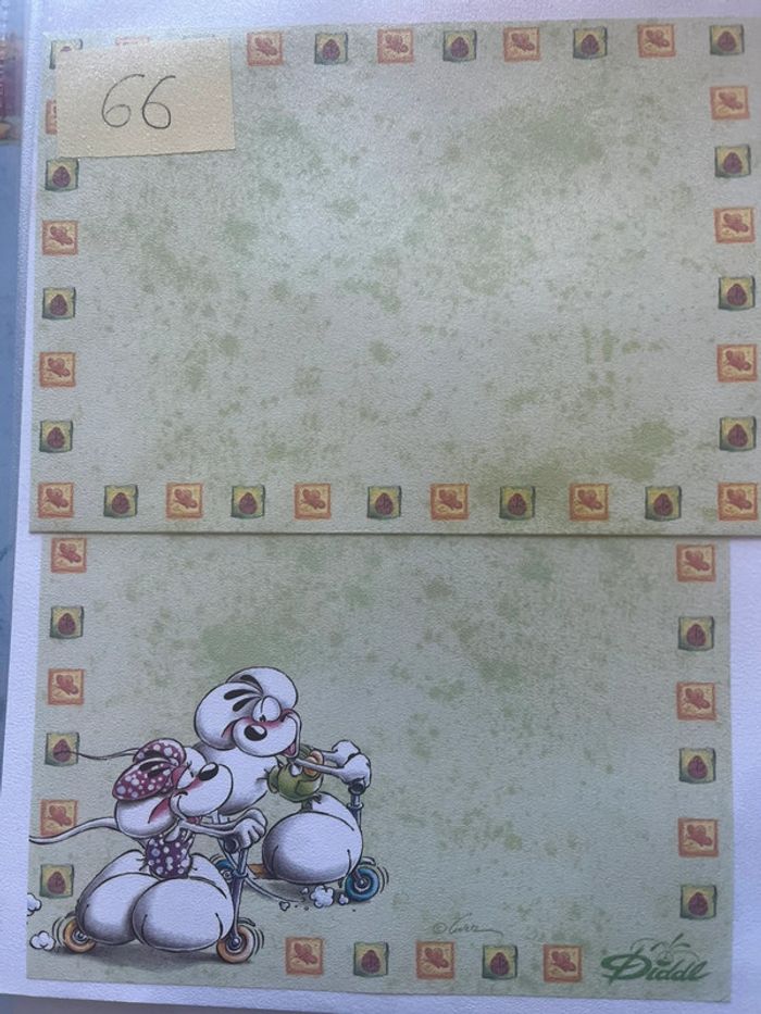 Papier à lettre Diddl avec enveloppe - numéro 66