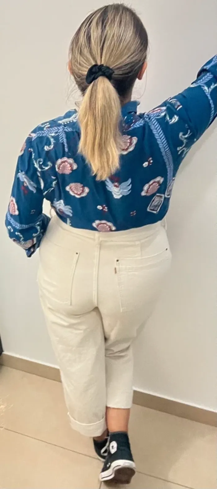 Chemise bleue imprimée - photo numéro 7