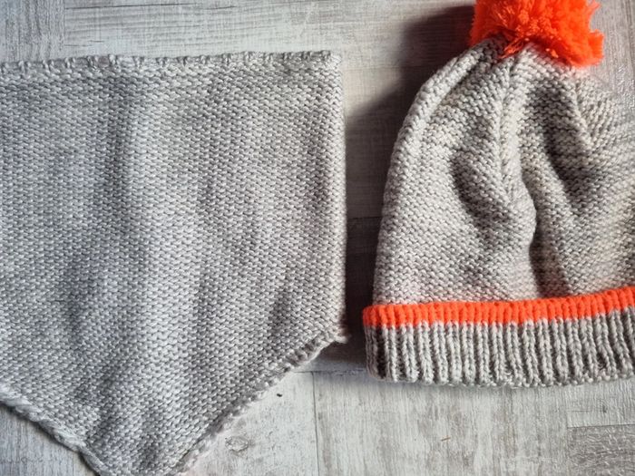 Ensemble bonnet snood neuf 56cm - photo numéro 2