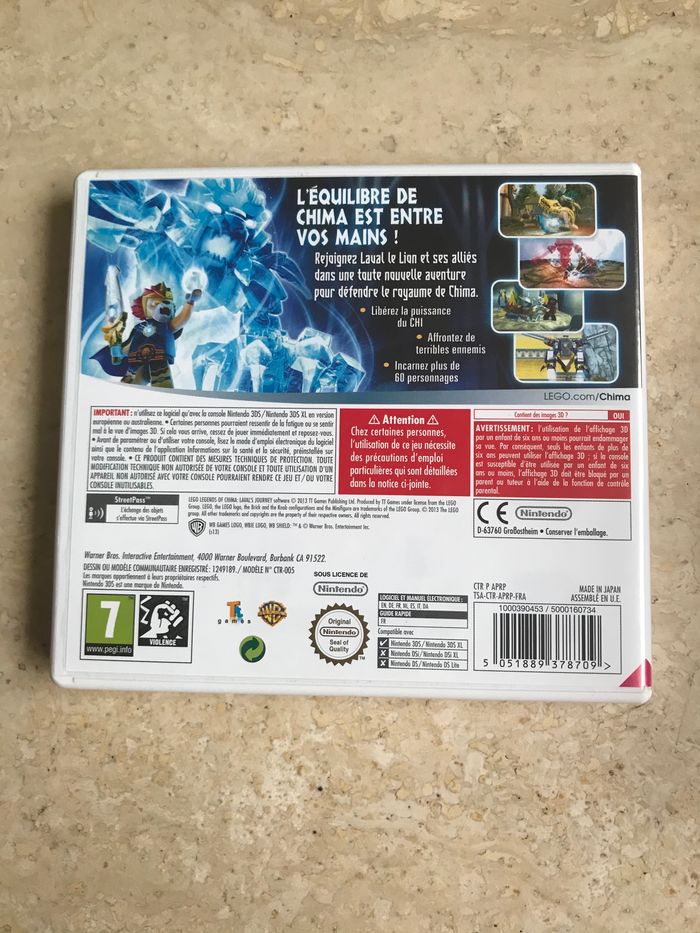 JEU NINTENDO 3DS "LEGO CHIMA - LE VOYAGE DE LAVAL" - photo numéro 2