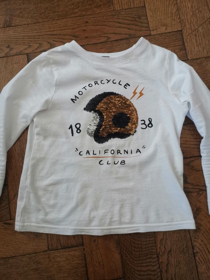 T-shirt à sequins garçon 5 ans Kiabi - photo numéro 2