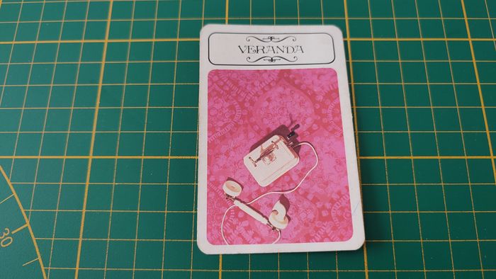 Carte véranda en l'état Cluedo miro-meccano pièce détachée jeu de société #E26