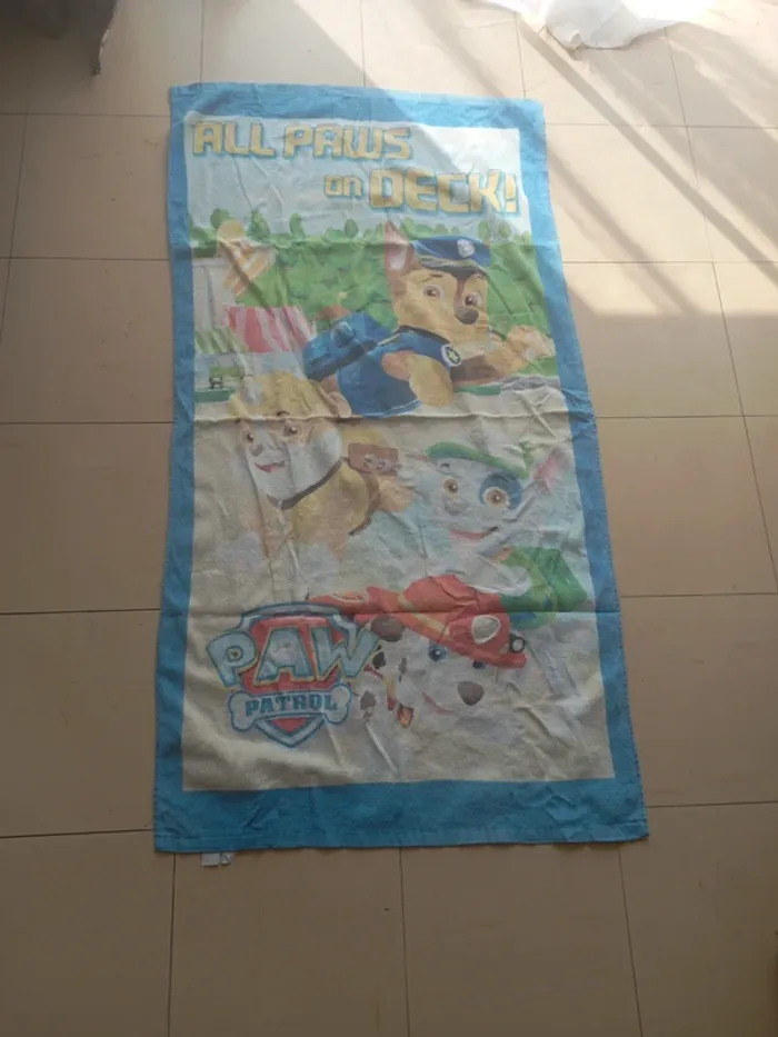Serviette paw patrol - photo numéro 2