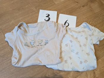 Lot 2 bodies manches courtes