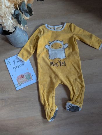 Pyjama velours 9 mois