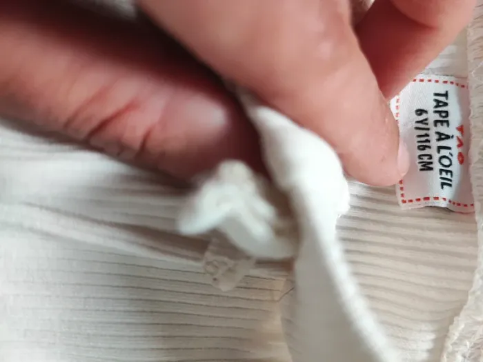 Legging blanc tape à l'oeil - photo numéro 2