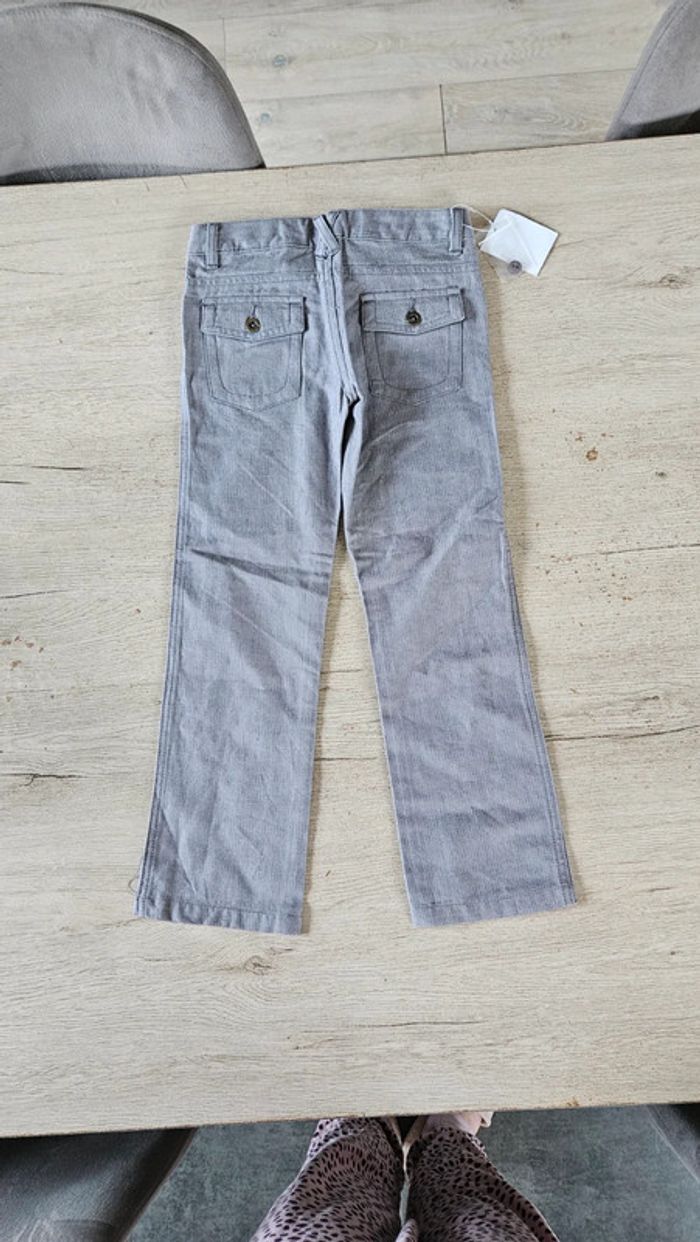 Pantalon gris chiné ajustable avec poches, Buissonnière, 6 ans, neuf - photo numéro 9