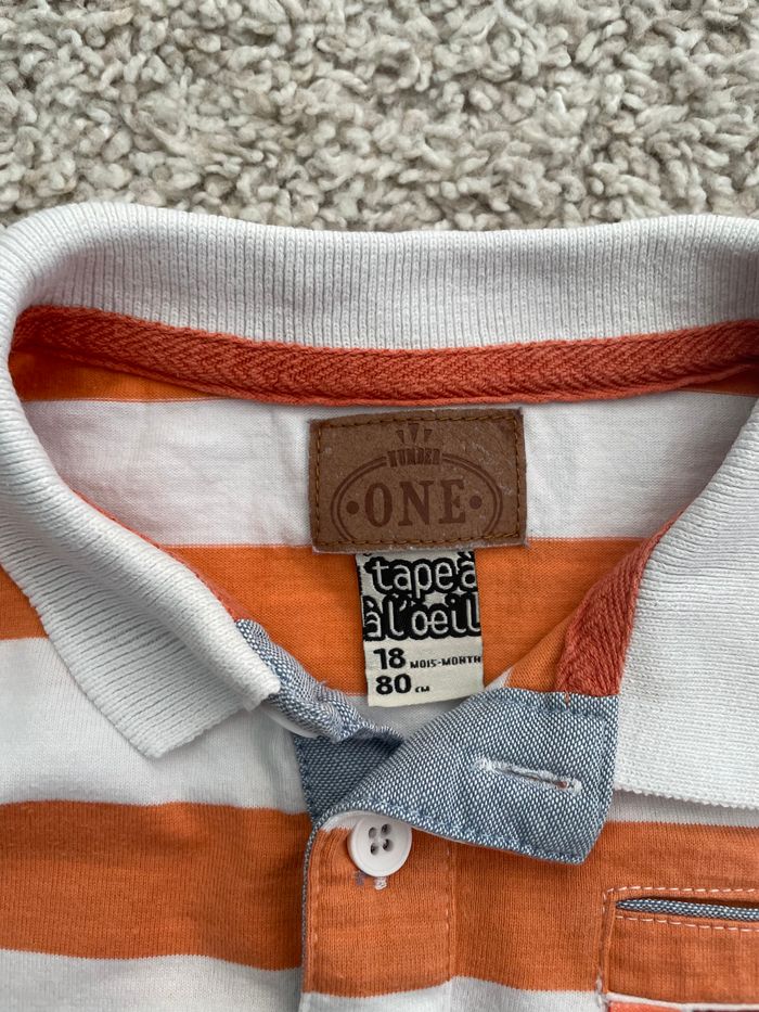 Polo rayé garçon TAO 12 mois - photo numéro 3