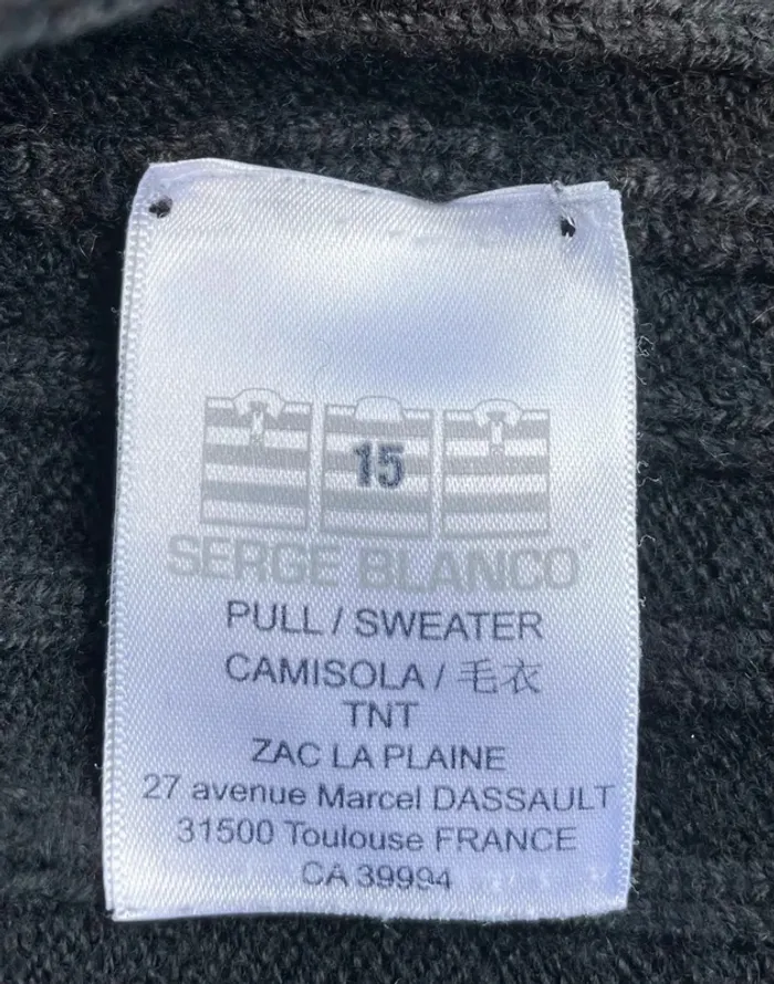 Serge Blanco full zip knitted jacket Womens XL - photo numéro 7