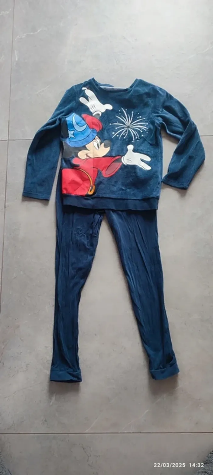 Pyjama mickey fantasia 10 ans