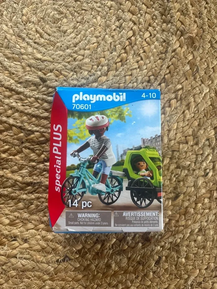 Playmobil, Maman, Bébé, vélo neuf