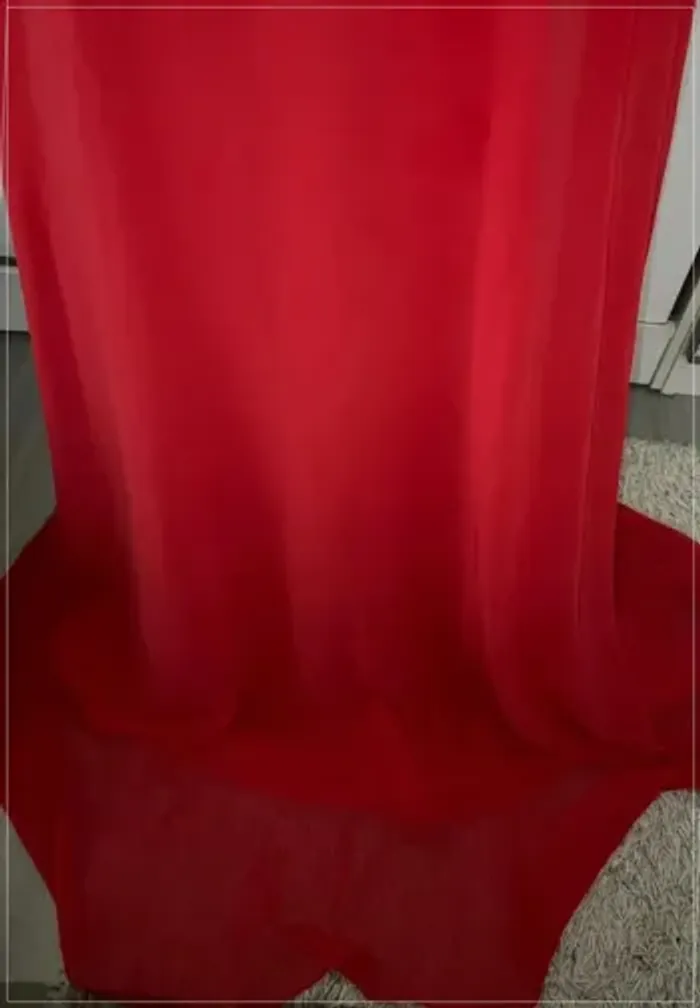 Robe longue rouge dos nu lacé Eva Brazzi - photo numéro 4