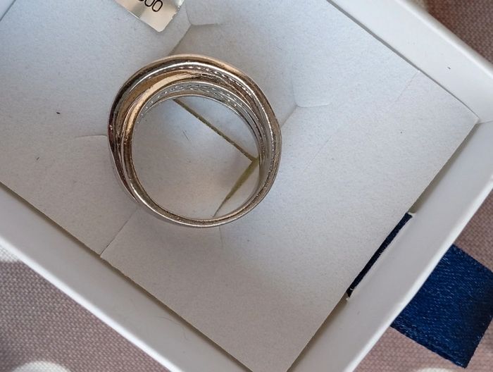 Bague argent 925 multi-anneaux sertis oxydes – EDORA - photo numéro 7