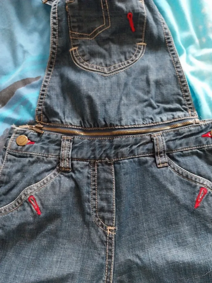 Salopette en jean garçon 8 ans Tex kids - photo numéro 4